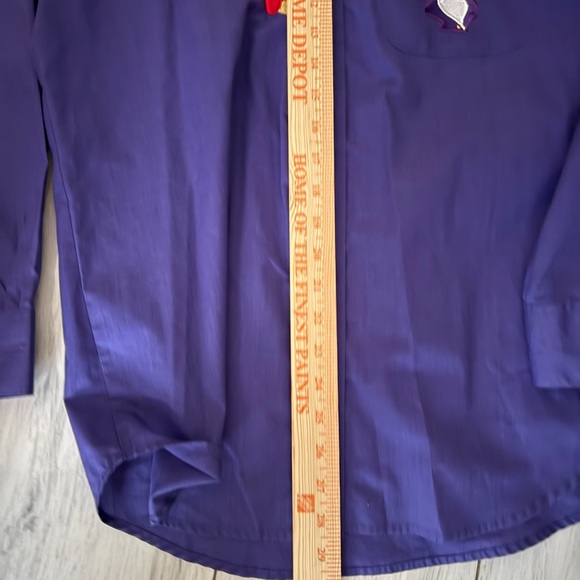 Get Lucky Blouse Size S Purple Red Hat Fashion Long Sleeve - Picture 8 of 11